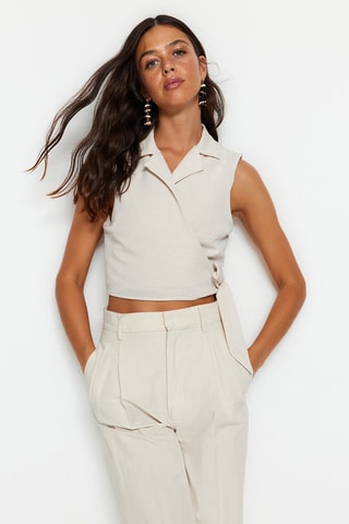 Crop top - Bege