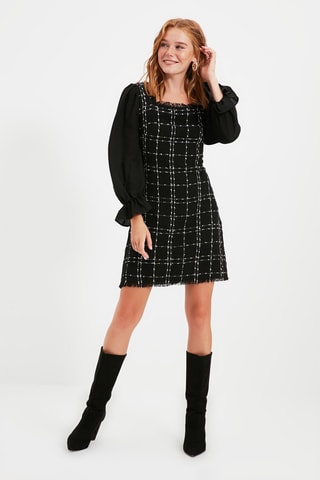 Vestido trapézio Preto