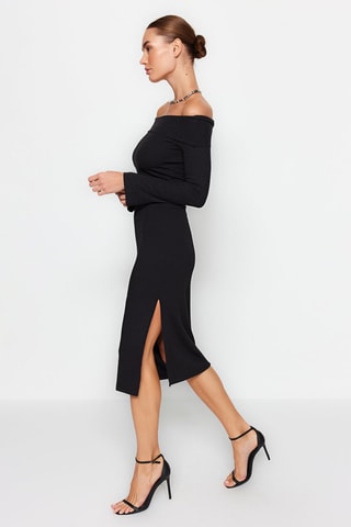 Vestido justo - Preto