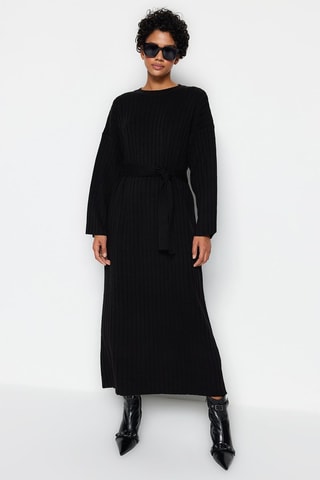 Vestido-camisola Preto