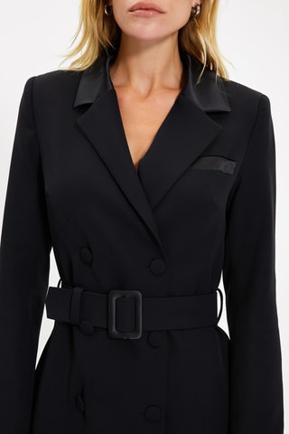 Vestido direito Preto