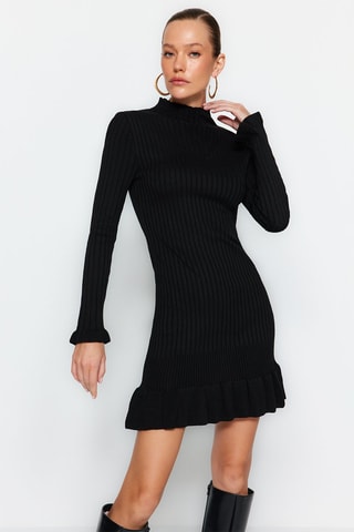 Vestido-camisola Preto
