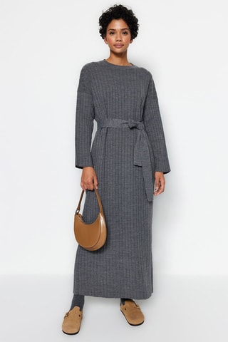 Vestido-camisola - Antracite