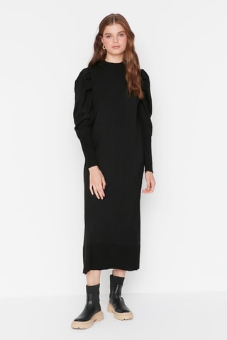 Vestido-camisola Preto