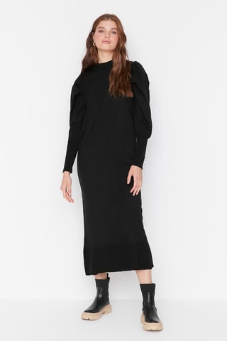 Vestido-camisola Preto