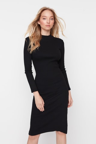 Vestido-camisola Preto