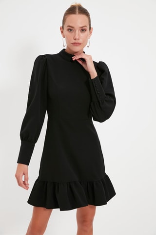 Vestido trapézio Preto