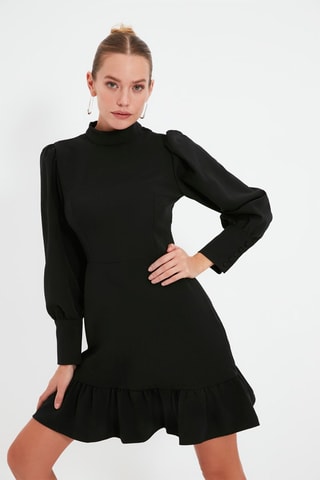 Vestido trapézio Preto