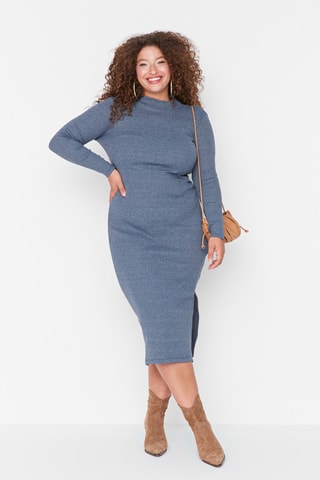 Vestido-camisola Índigo mesclado