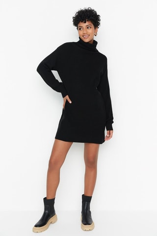Vestido-camisola Preto