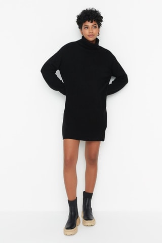 Vestido-camisola Preto