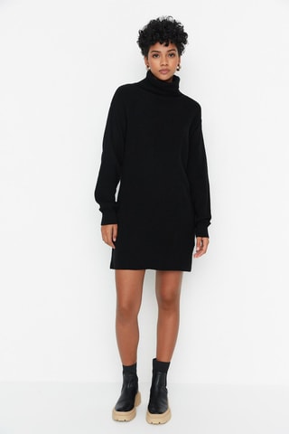 Vestido-camisola Preto