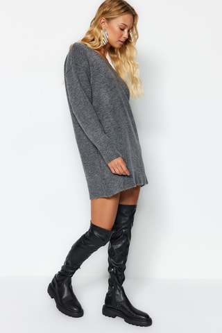Vestido-camisola Antracite