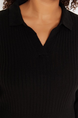 Vestido-camisola Preto