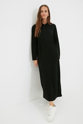 Vestido-camisola - Preto