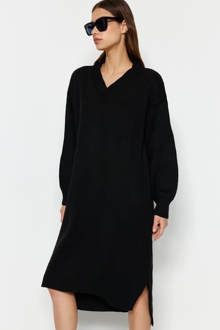 Vestido-camisola Preto