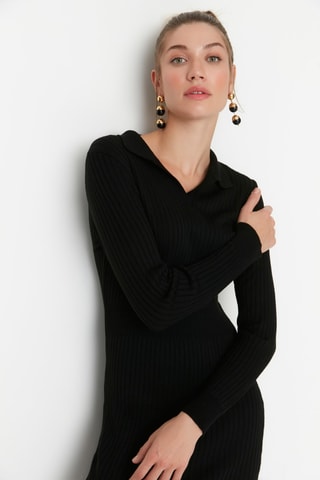 Vestido-camisola Preto