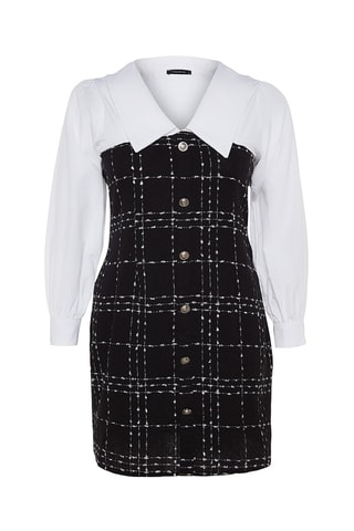 Vestido efeito ilusório Preto
