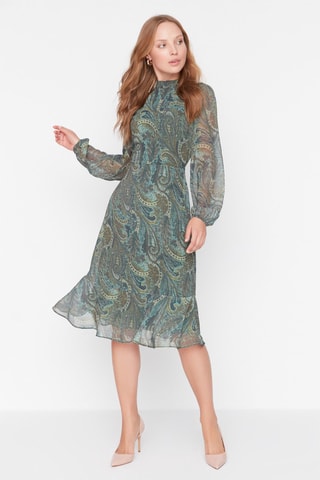 Vestido midi Verde