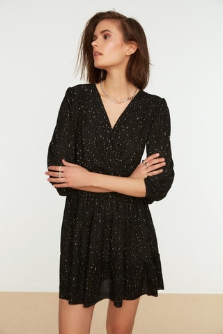 Vestido estilo patinadora - Preto