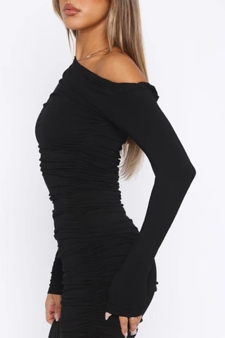 Vestido justo - Preto