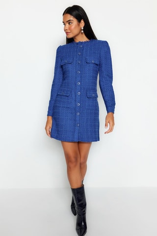 Vestido-camisa - Azul
