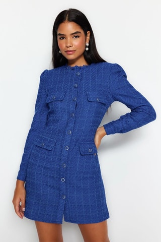 Vestido-camisa - Azul