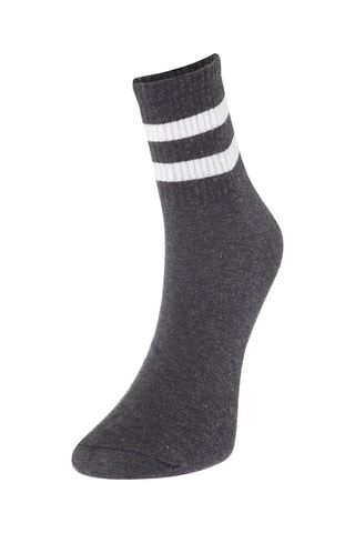 5 pares de meias - Preto e branco