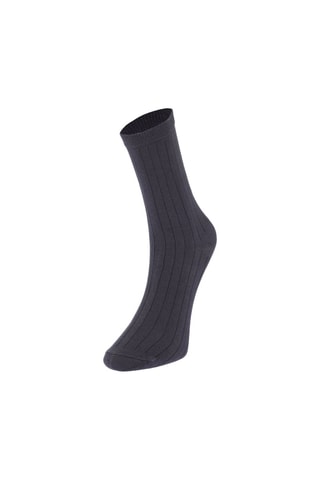 5 pares de meias - Cinzento e azul-marinho