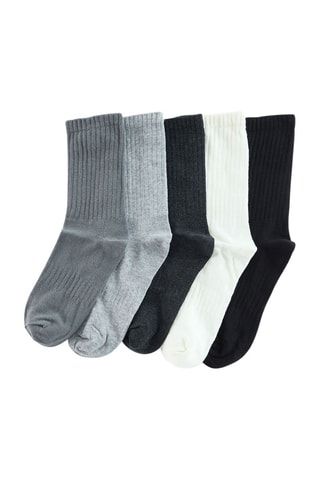 5 pares de meias - Cinzento