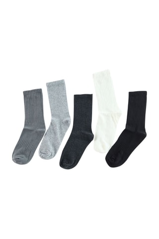 5 pares de meias - Cinzento