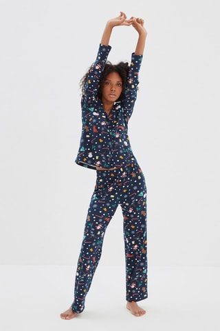 Pijama - Azul-marinho