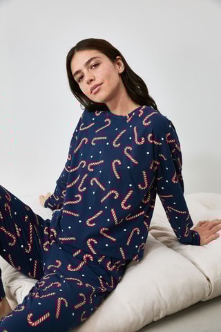 Pijama - Azul-marinho