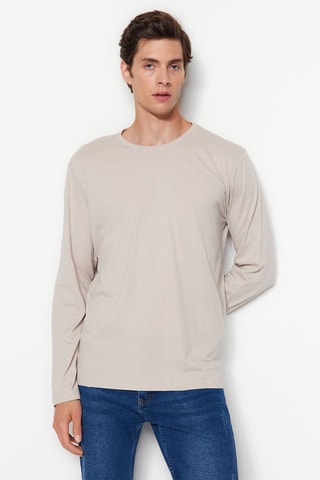 2 t-shirts regular - Azul-marinho e bege