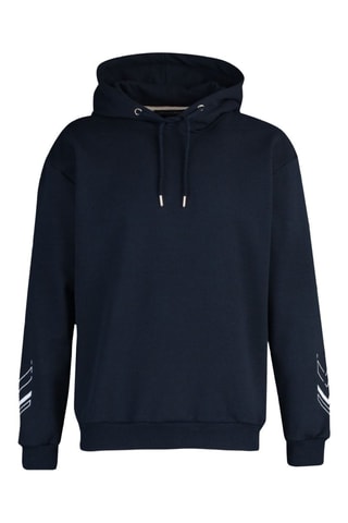 Sweat relaxed com capuz - Azul-marinho