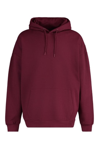 Sweat oversize com capuz - Bordô
