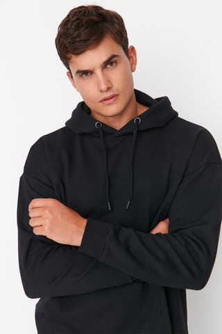 Sweat com capuz Preto