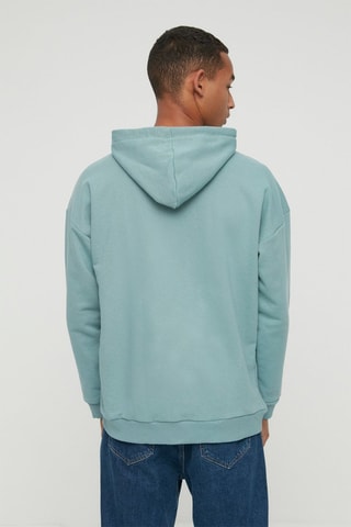 Sweat com capuz - Azul