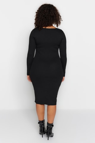Vestido justo - Preto
