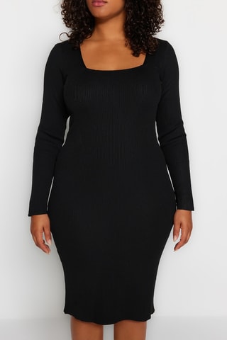 Vestido justo - Preto