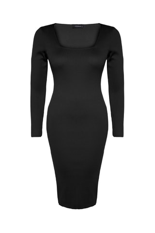 Vestido justo - Preto