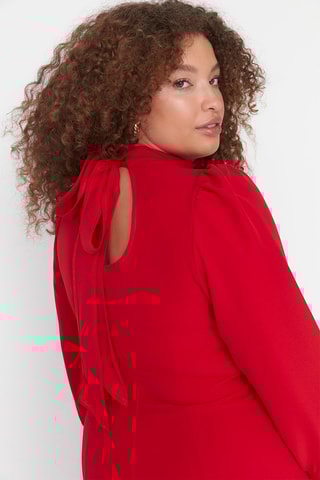 Vestido direito - Vermelho