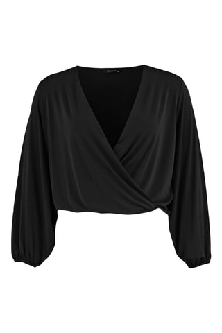 Blusa regular - Preto