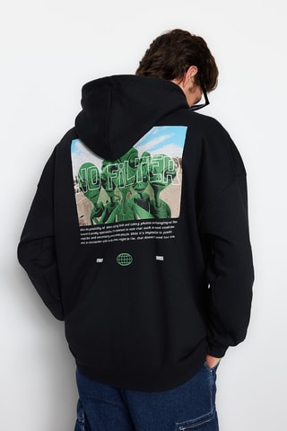 Sweat com capuz - Preto