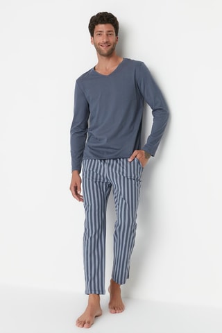 Pijama - Azul-celeste