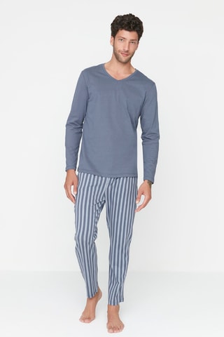 Pijama - Azul-celeste