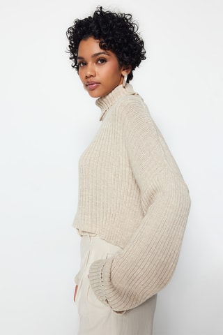 Camisola oversize - Bege