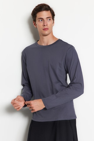 3 t-shirts regular - Preto e azul-marinho
