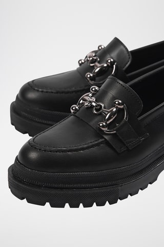 Mocassins de salto - Preto