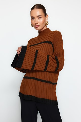 Camisola oversize - Castanho